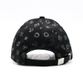 Black Sublimation Printing Baseball Cap mit Metallabzeichen